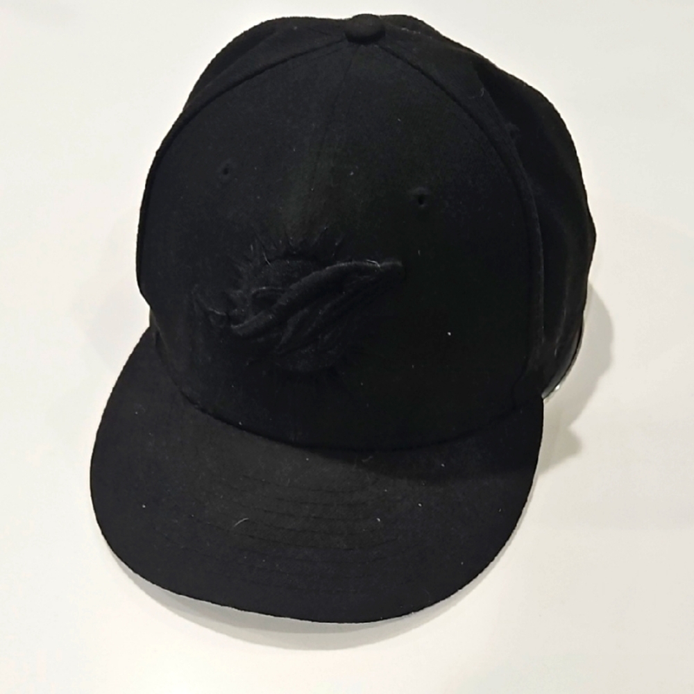 Black Logo Baseball Cap Miami dolphins.